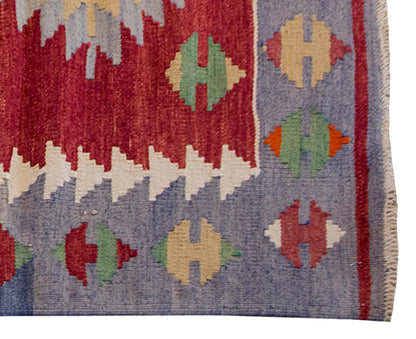 Vintage Kilim Rug,Denizli Kilim 3" x 4'8" feet 93 x 141 cm