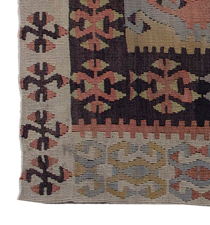 Vintage Kilim Rug,Konya Kilim 3" x 4'8" feet 93 x 143 cm