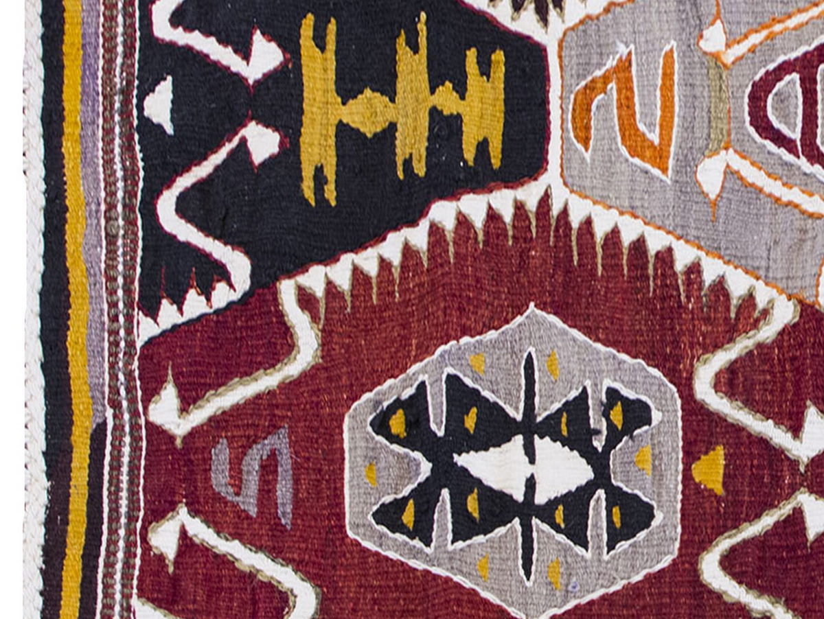 Vintage Kilim Rug,Barak Kilim 3" x 4'9" feet 92 x 145 cm