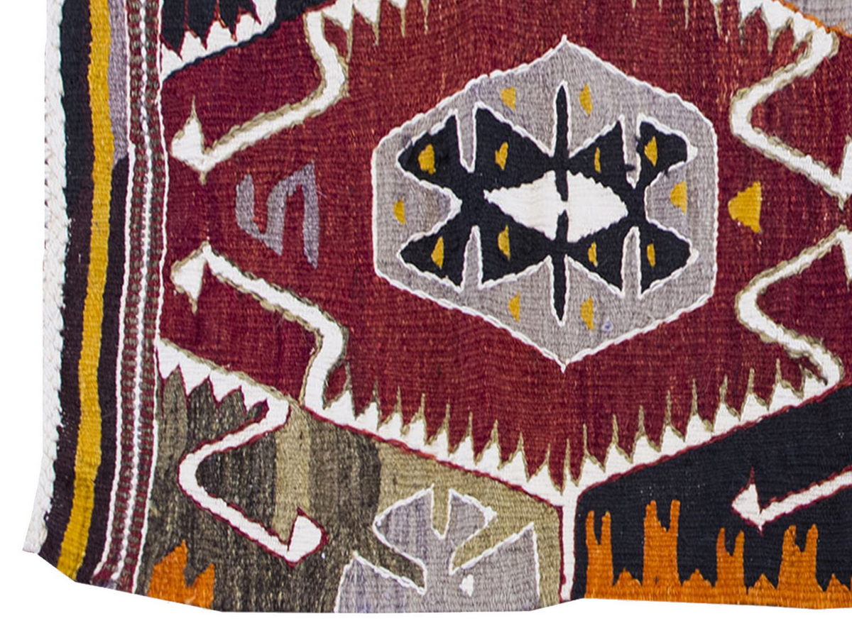 Vintage Kilim Rug,Barak Kilim 3" x 4'9" feet 92 x 145 cm
