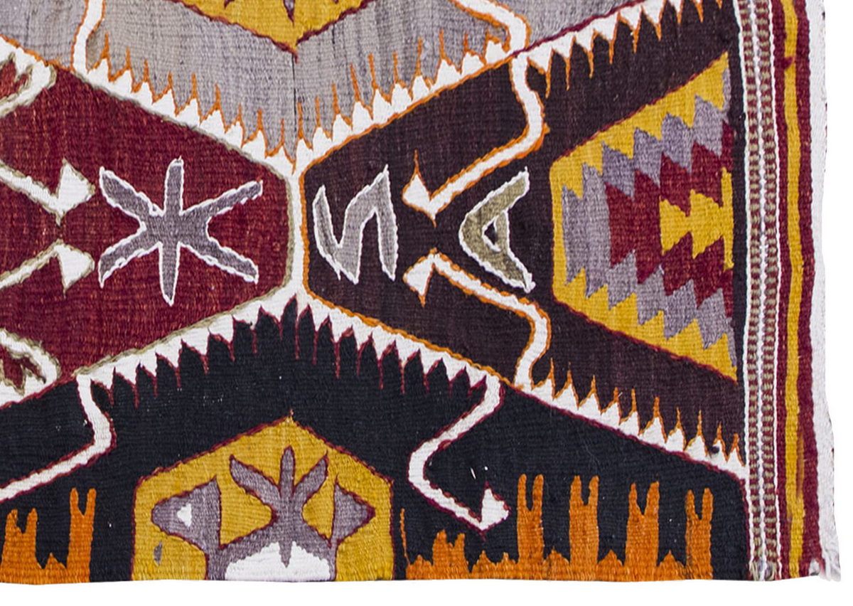 Vintage Kilim Rug,Barak Kilim 3" x 4'9" feet 92 x 145 cm