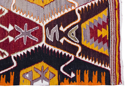 Vintage Kilim Rug,Barak Kilim 3" x 4'9" feet 92 x 145 cm