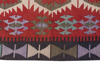 Vintage Kilim Rug,Denizli Kilim 3" x 5" feet 87 x 152 cm