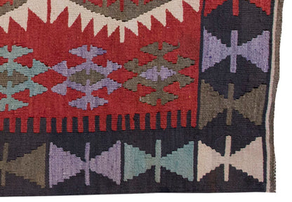 Vintage Kilim Rug,Denizli Kilim 3" x 5" feet 87 x 152 cm