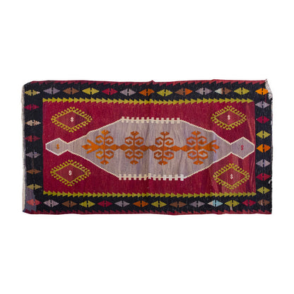 Vintage Kilim Rug,Emirdağ Kilim 3" x 5" feet 89 x 150 cm