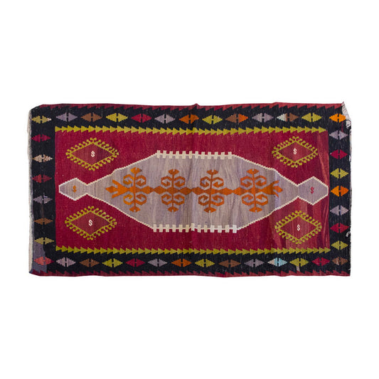 Vintage Kilim Rug,Emirdağ Kilim 3" x 5" feet 89 x 150 cm