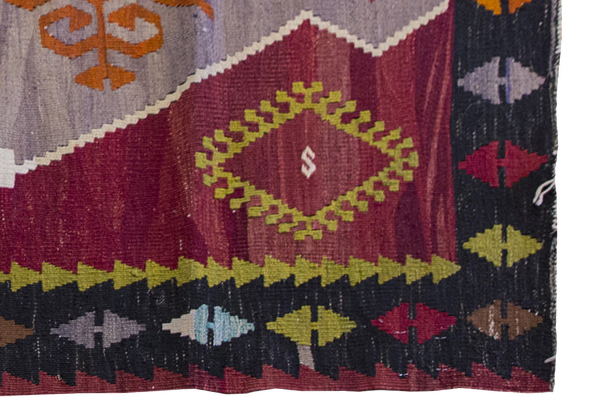 Vintage Kilim Rug,Emirdağ Kilim 3" x 5" feet 89 x 150 cm