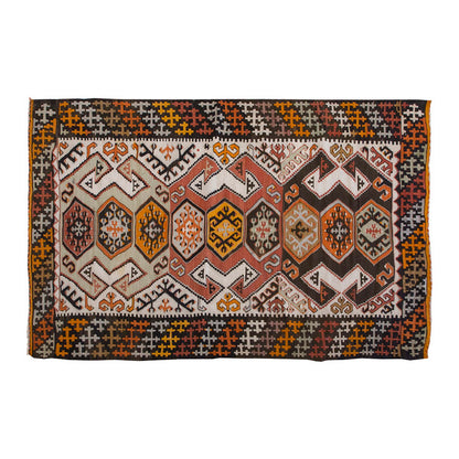 Vintage Kilim Rug,Konya Hotamış Kilim 3" x 5" feet 90 x 153 cm