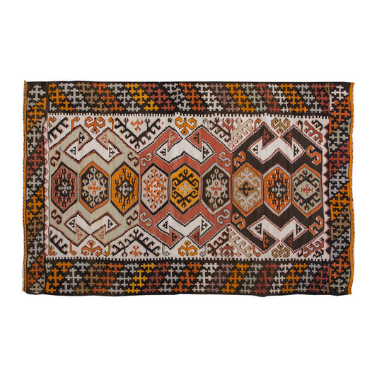 Vintage Kilim Rug,Konya Hotamış Kilim 3" x 5" feet 90 x 153 cm