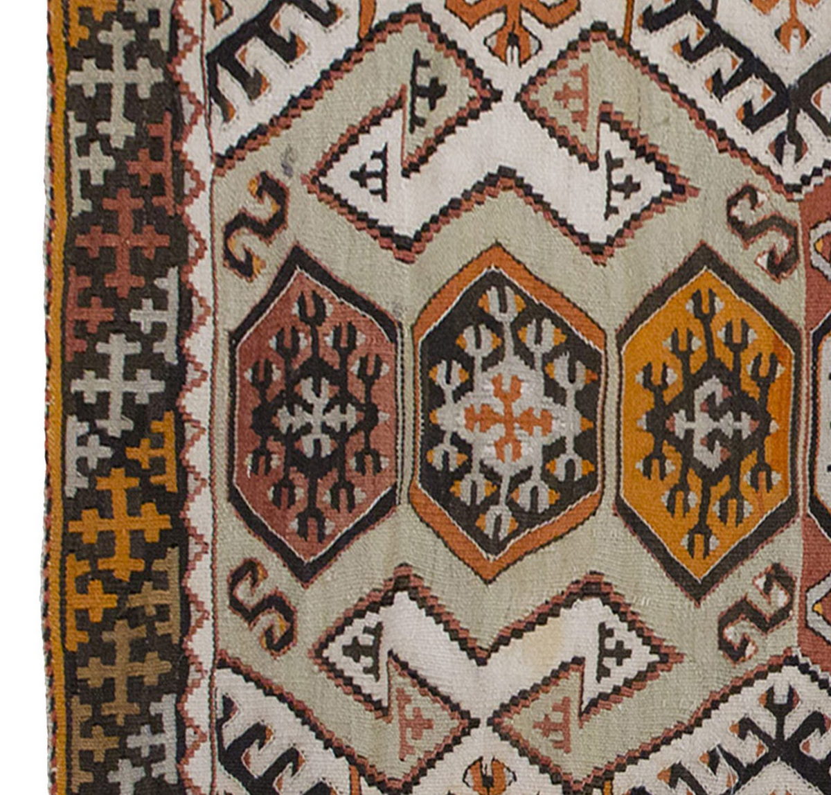 Vintage Kilim Rug,Konya Hotamış Kilim 3" x 5" feet 90 x 153 cm