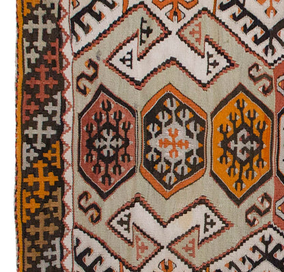 Vintage Kilim Rug,Konya Hotamış Kilim 3" x 5" feet 90 x 153 cm