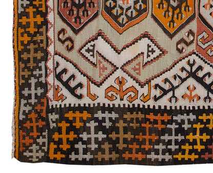 Vintage Kilim Rug,Konya Hotamış Kilim 3" x 5" feet 90 x 153 cm