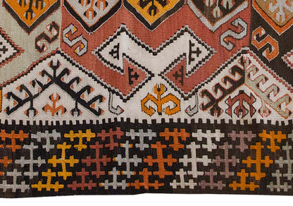 Vintage Kilim Rug,Konya Hotamış Kilim 3" x 5" feet 90 x 153 cm