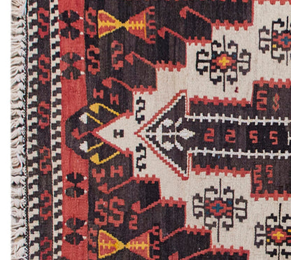 Vintage Kilim Rug,Malatya Sinan Kilim 3" x 5'1" feet 86 x 155 cm