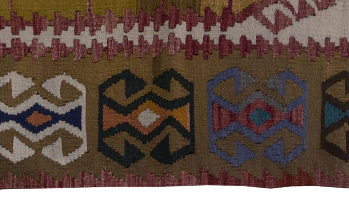Vintage Kilim Rug,Konya Kilim 3" x 5'2" feet 91 x 158 cm