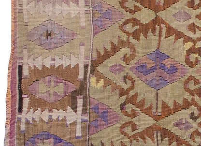 Vintage Kilim Rug,Central Turkey Kilim 3" x 5'2" feet 93 x 157 cm
