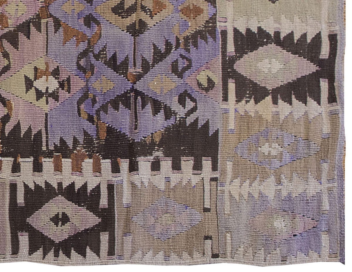 Vintage Kilim Rug,Central Turkey Kilim 3" x 5'2" feet 93 x 157 cm
