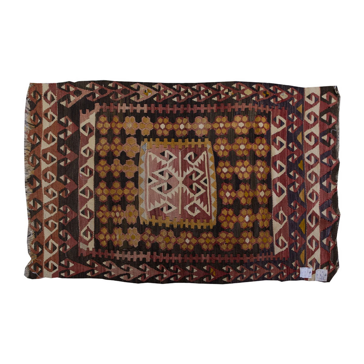 Vintage Kilim Rug,Kayseri Kilim 3" x 5'6" feet 90 x 167 cm