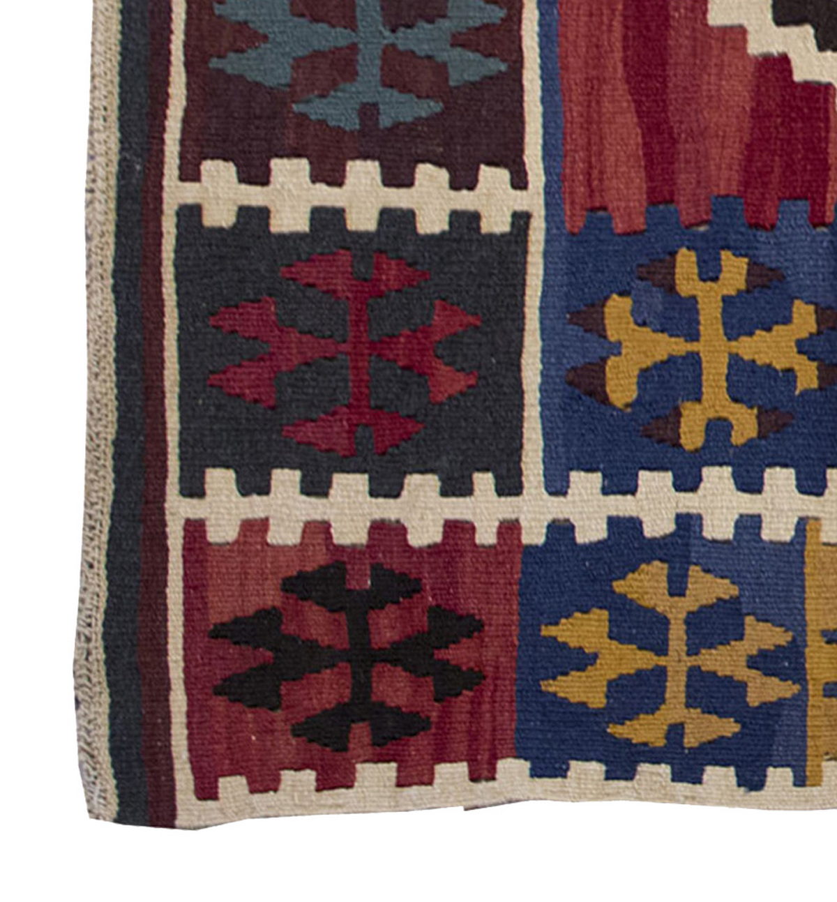 Vintage Kilim Rug,Konya Ereğli Kilim 3" x 6'4" feet 116 x 193 cm