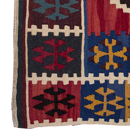 Vintage Kilim Rug,Konya Ereğli Kilim 3" x 6'4" feet 116 x 193 cm