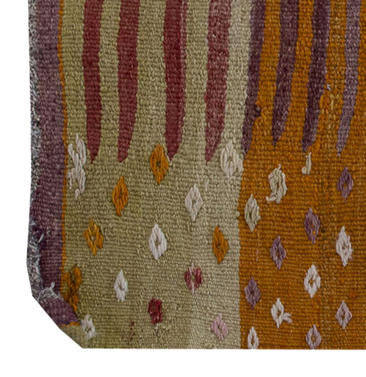 Vintage Kilim Rug,Bodrum Milas Kilim 3'1" x 3'4" feet 95 x 102 cm