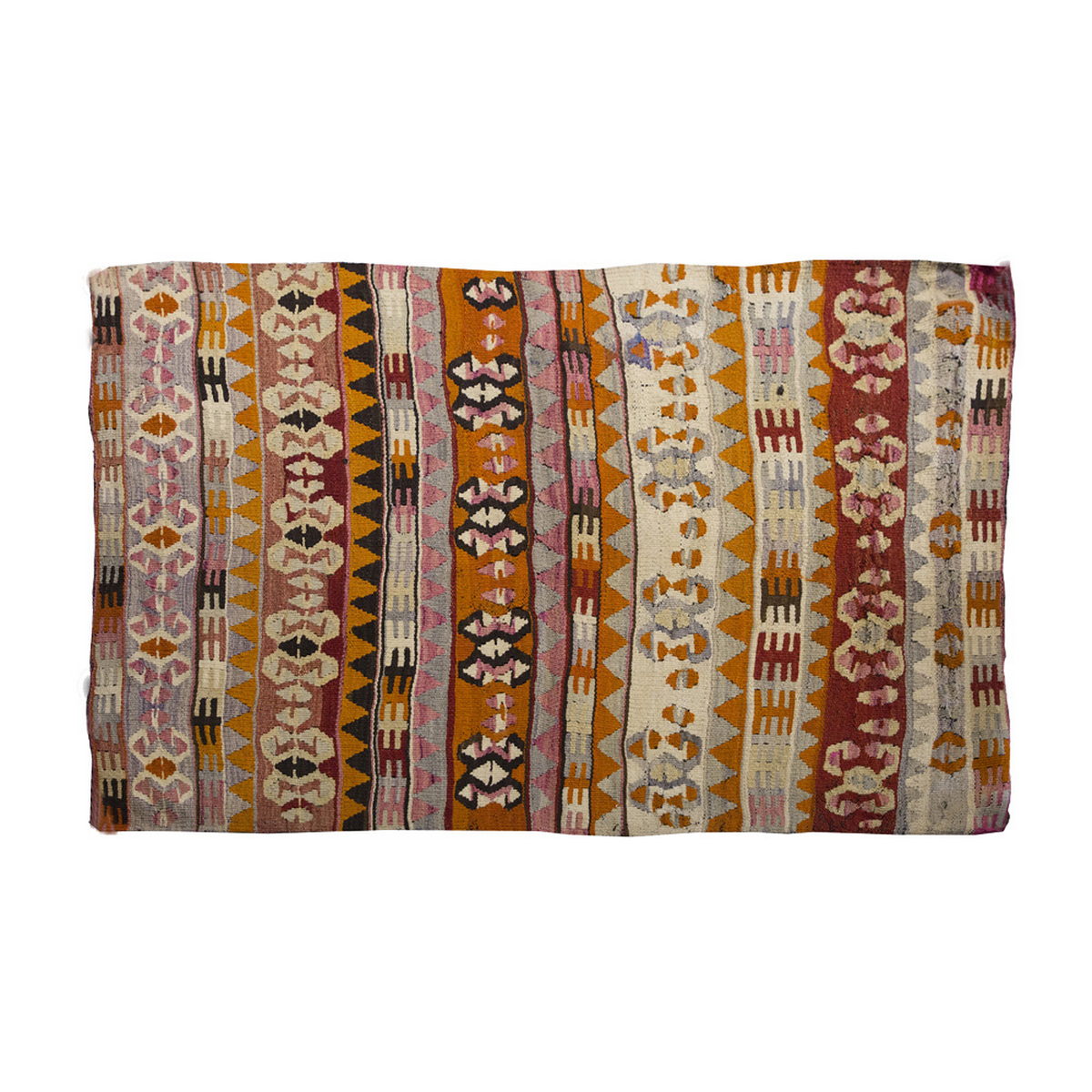 Vintage Kilim Rug,Konya Kilim 3'1" x 3'9" feet 95 x 114 cm