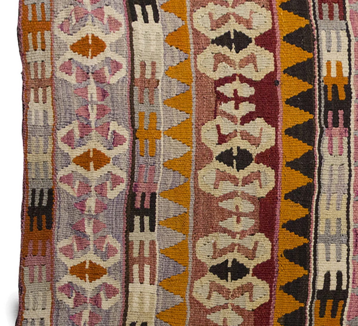 Vintage Kilim Rug,Konya Kilim 3'1" x 3'9" feet 95 x 114 cm