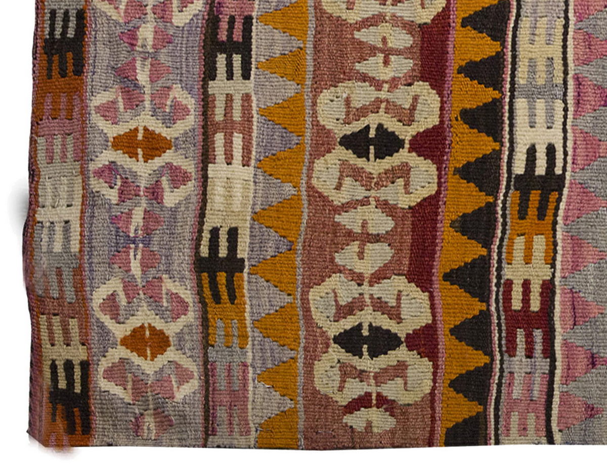 Vintage Kilim Rug,Konya Kilim 3'1" x 3'9" feet 95 x 114 cm