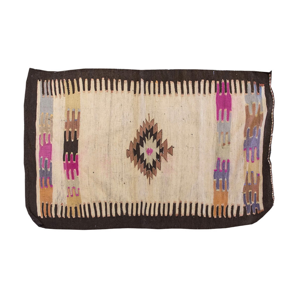 Vintage Kilim Rug,Mut Toros Mountain Kilim 3'1" x 4'4" feet 95 x 132 cm