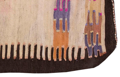 Vintage Kilim Rug,Mut Toros Mountain Kilim 3'1" x 4'4" feet 95 x 132 cm