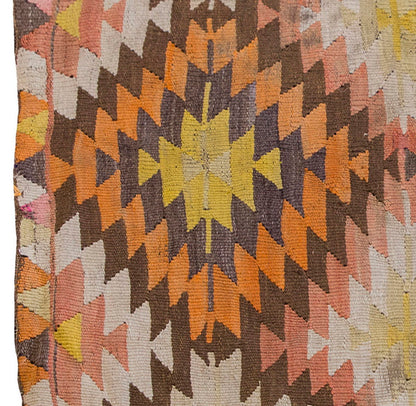 Vintage Kilim Rug,Afyon Kilim 2'9" x 4" feet 84 x 117 cm