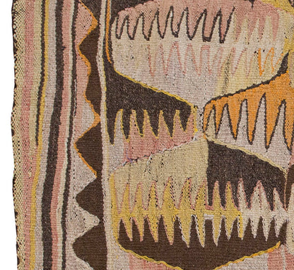 Vintage Kilim Rug,Anaur Mut Kilim 3'2" x 4'4" feet 96 x 132 cm