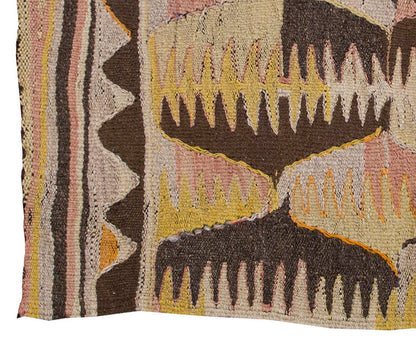 Vintage Kilim Rug,Anaur Mut Kilim 3'2" x 4'4" feet 96 x 132 cm