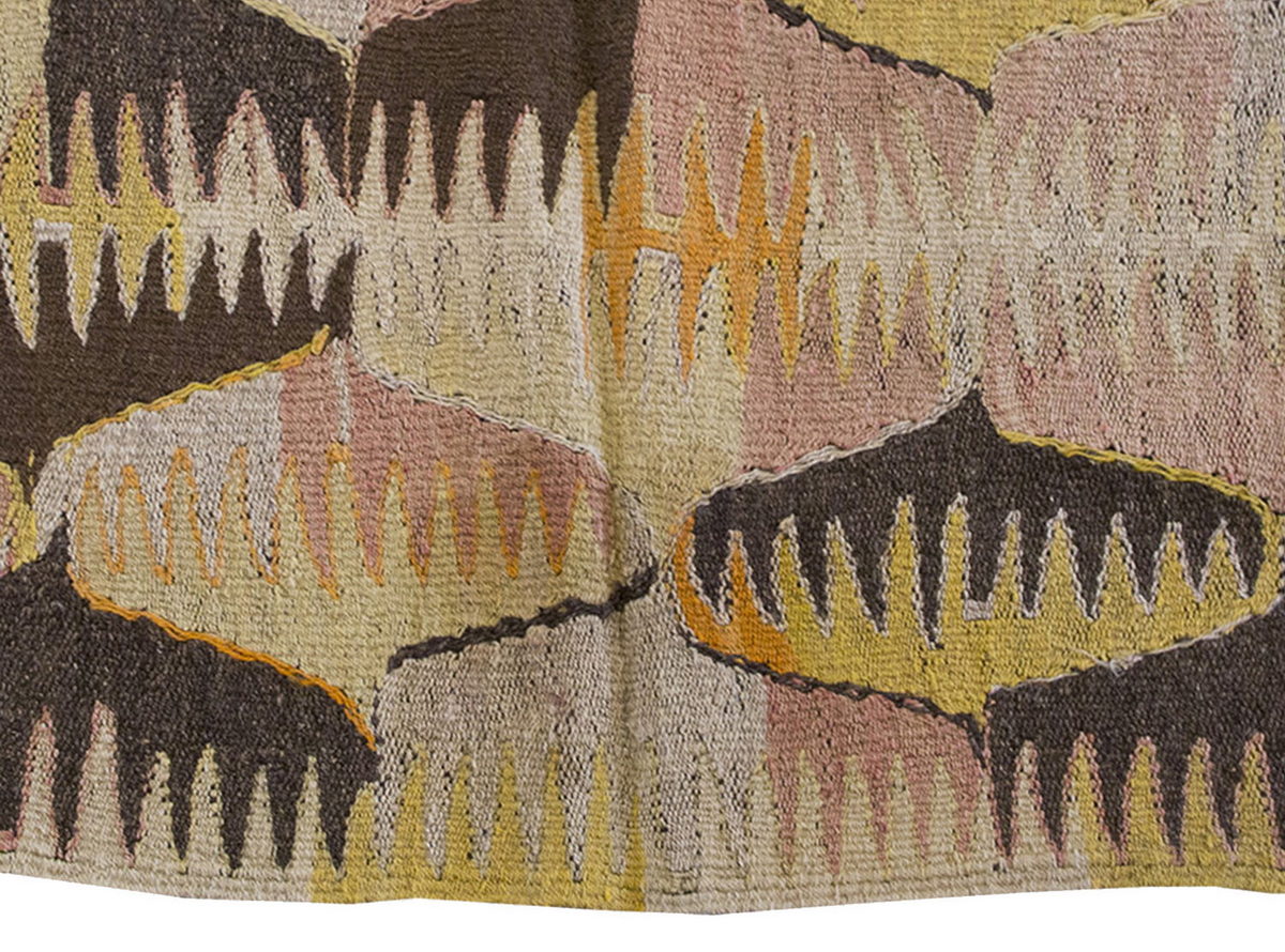 Vintage Kilim Rug,Anaur Mut Kilim 3'2" x 4'4" feet 96 x 132 cm
