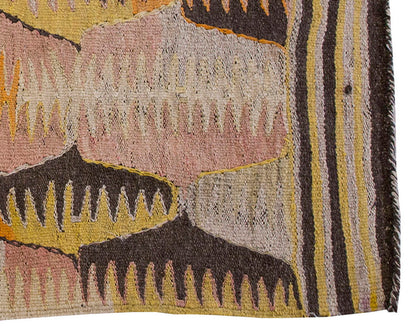 Vintage Kilim Rug,Anaur Mut Kilim 3'2" x 4'4" feet 96 x 132 cm