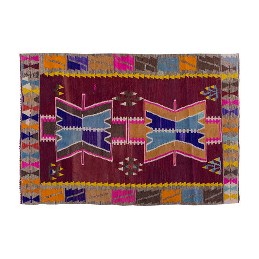 Vintage Kilim Rug,Maraş Kilim 3'2" x 4'5" feet 96 x 135 cm