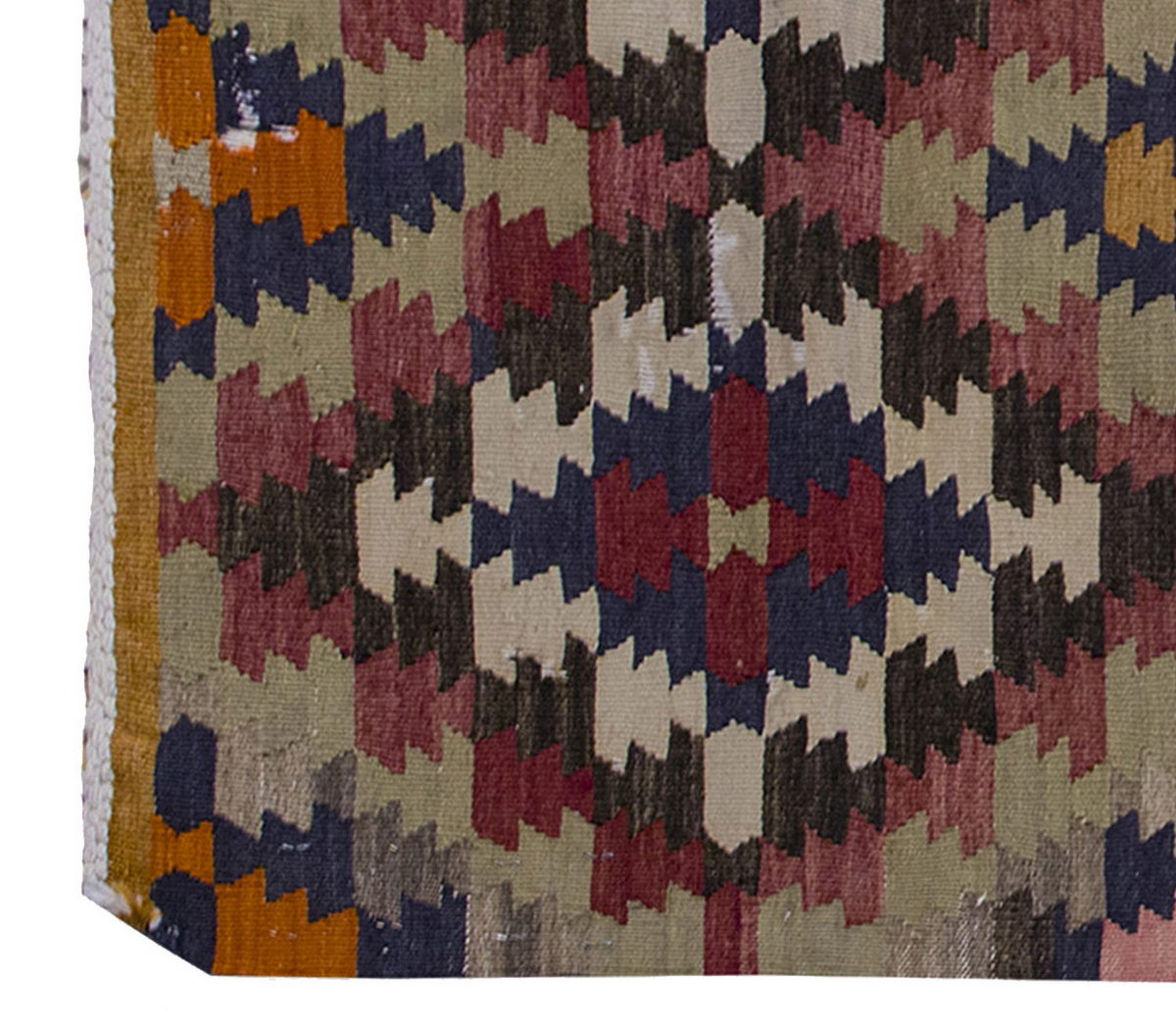Vintage Kilim Rug,Denizli Kilim 3'2" x 4'5" feet 96 x 135 cm