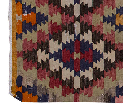 Vintage Kilim Rug,Denizli Kilim 3'2" x 4'5" feet 96 x 135 cm