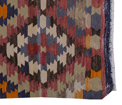 Vintage Kilim Rug,Denizli Kilim 3'2" x 4'5" feet 96 x 135 cm