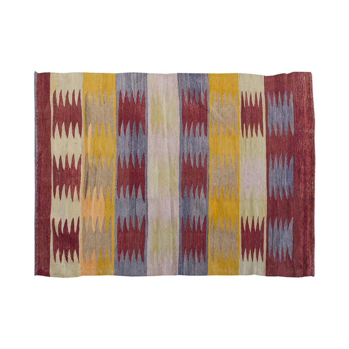 Vintage Kilim Rug,Bodrum Milas Kilim 3'2" x 4'6" feet 97 x 138 cm