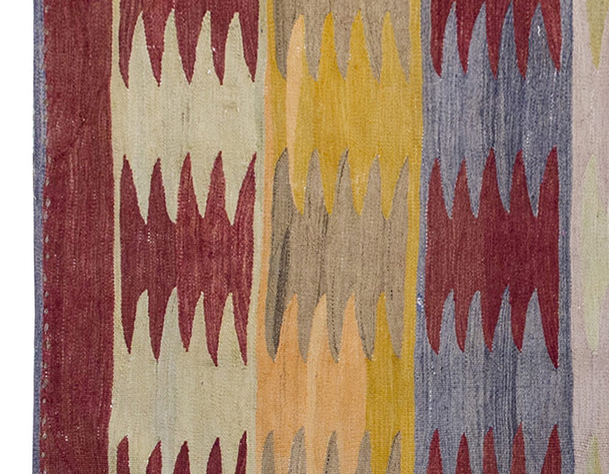 Vintage Kilim Rug,Bodrum Milas Kilim 3'2" x 4'6" feet 97 x 138 cm