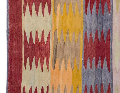 Vintage Kilim Rug,Bodrum Milas Kilim 3'2" x 4'6" feet 97 x 138 cm