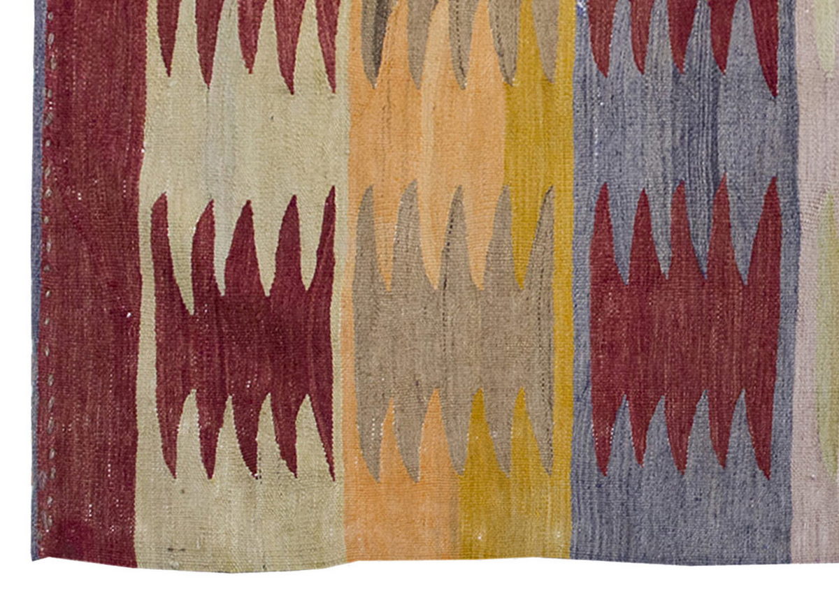 Vintage Kilim Rug,Bodrum Milas Kilim 3'2" x 4'6" feet 97 x 138 cm