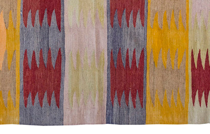 Vintage Kilim Rug,Bodrum Milas Kilim 3'2" x 4'6" feet 97 x 138 cm