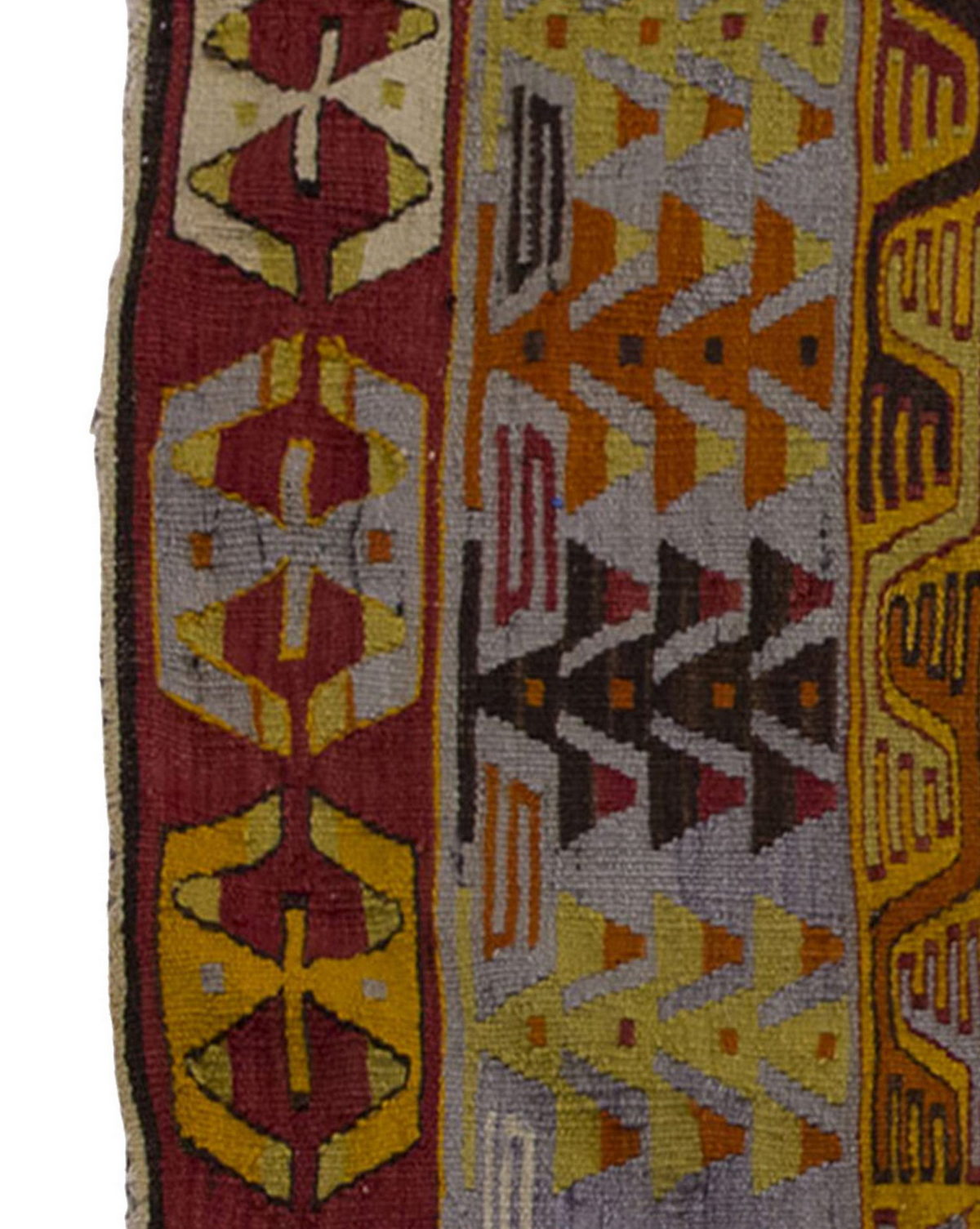 Vintage Kilim Rug,Denizli Eşme Kilim 3'2" x 4'9" feet 96 x 144 cm