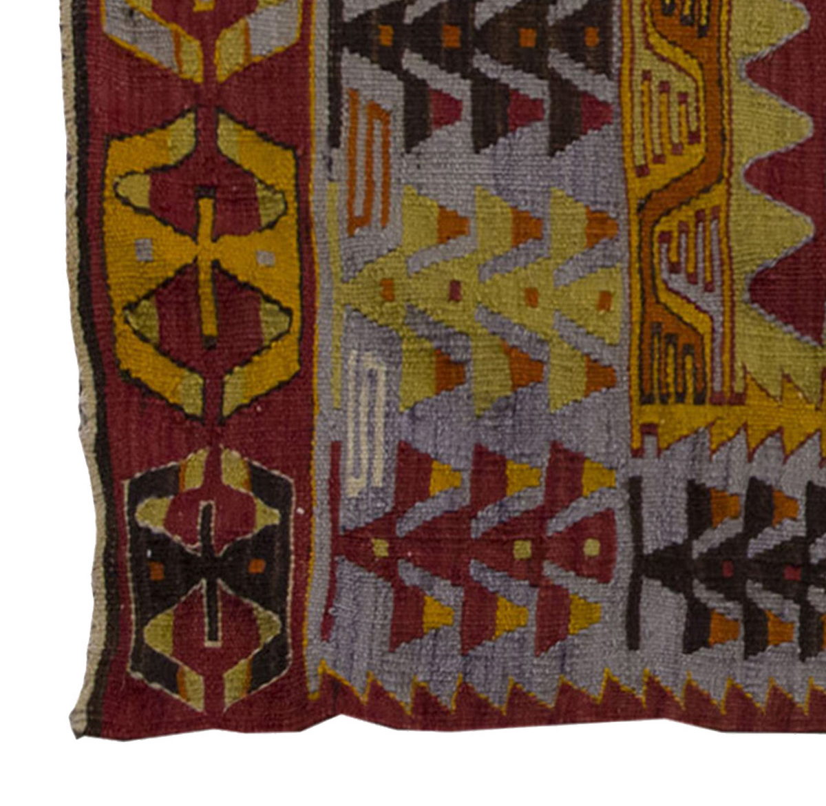 Vintage Kilim Rug,Denizli Eşme Kilim 3'2" x 4'9" feet 96 x 144 cm
