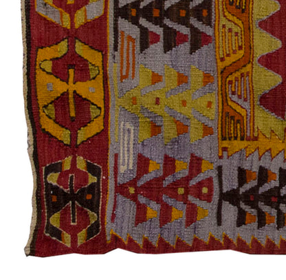 Vintage Kilim Rug,Denizli Eşme Kilim 3'2" x 4'9" feet 96 x 144 cm
