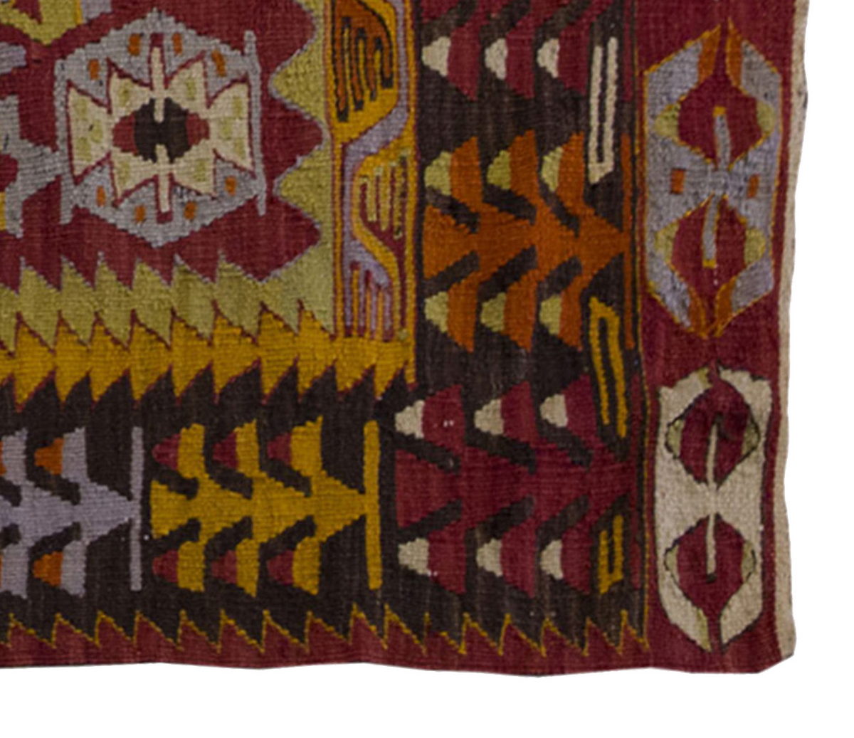 Vintage Kilim Rug,Denizli Eşme Kilim 3'2" x 4'9" feet 96 x 144 cm