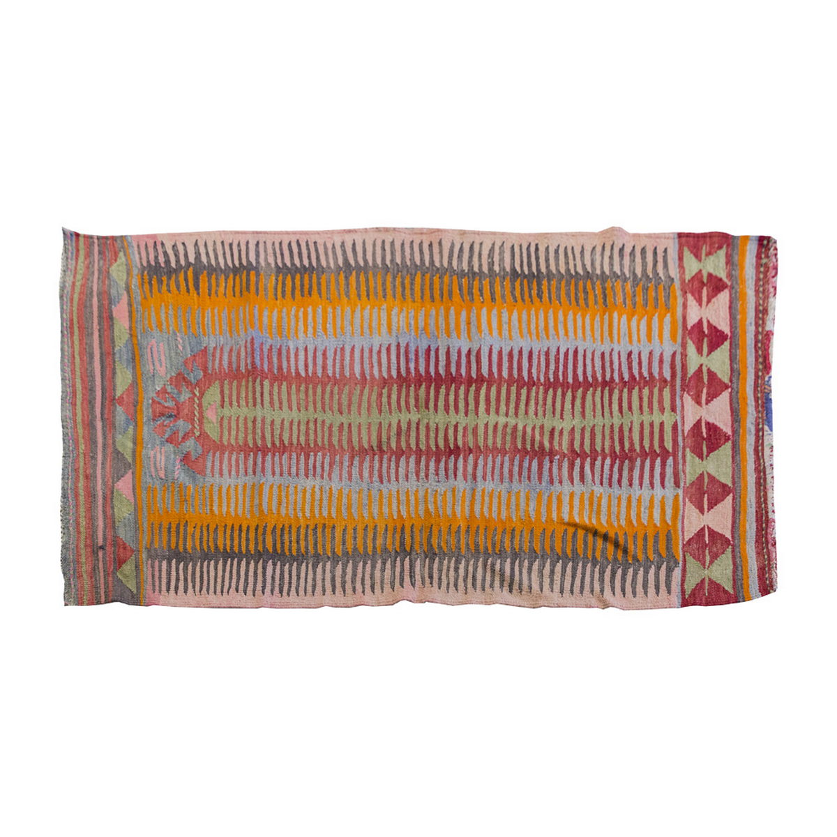 Vintage Kilim Rug,Afyon Kilim 3'2" x 5" feet 96 x 154 cm