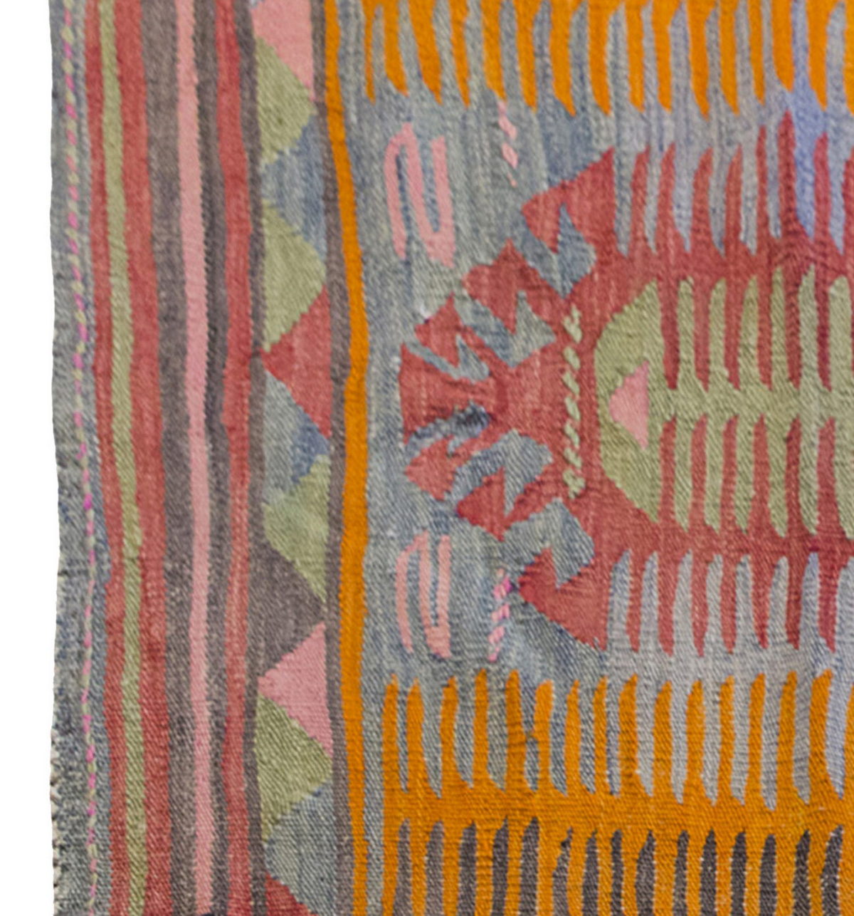 Vintage Kilim Rug,Afyon Kilim 3'2" x 5" feet 96 x 154 cm